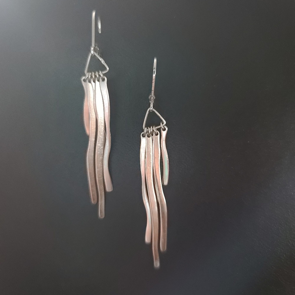 Sterling silver dangle earrings